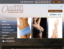 Tablet Screenshot of ozeranmd.com